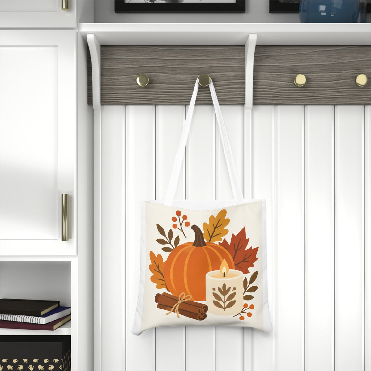 Autumn Pumpkin Candle Tote