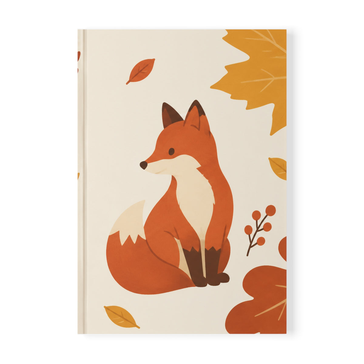 Autumn Fox & Hedgehog A5 Notebook