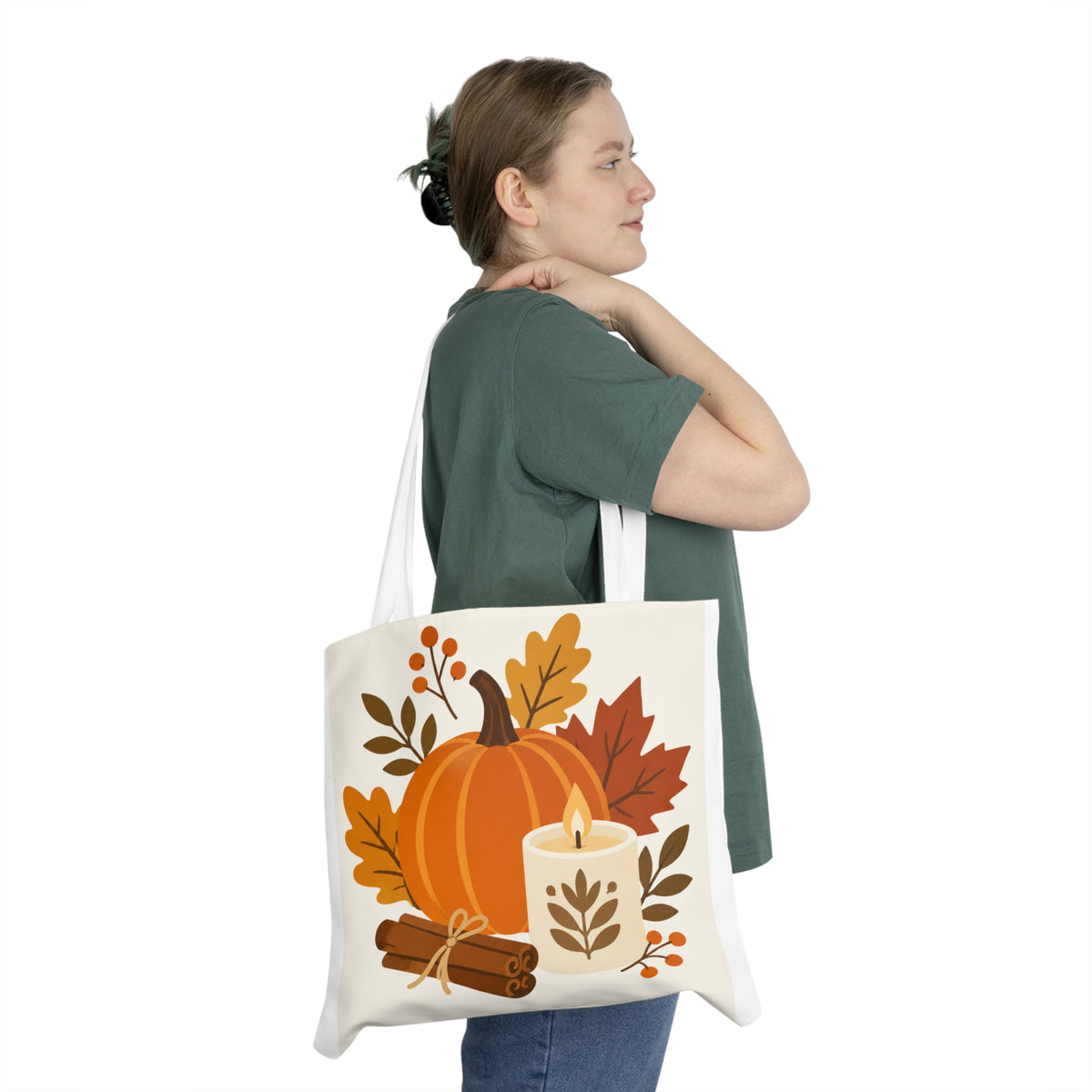 Autumn Pumpkin Candle Tote