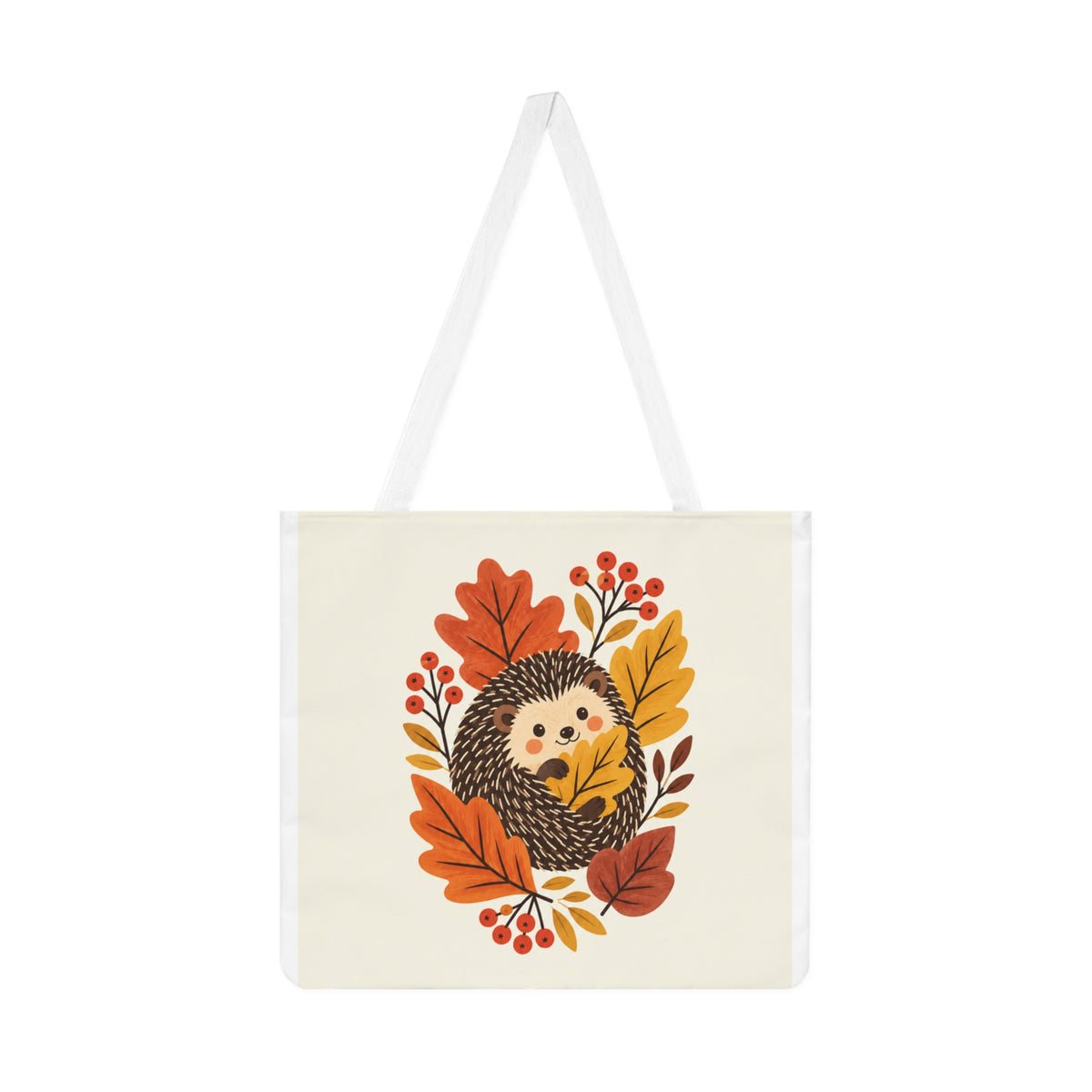 Autumn Hedgehog Shoulder Tote