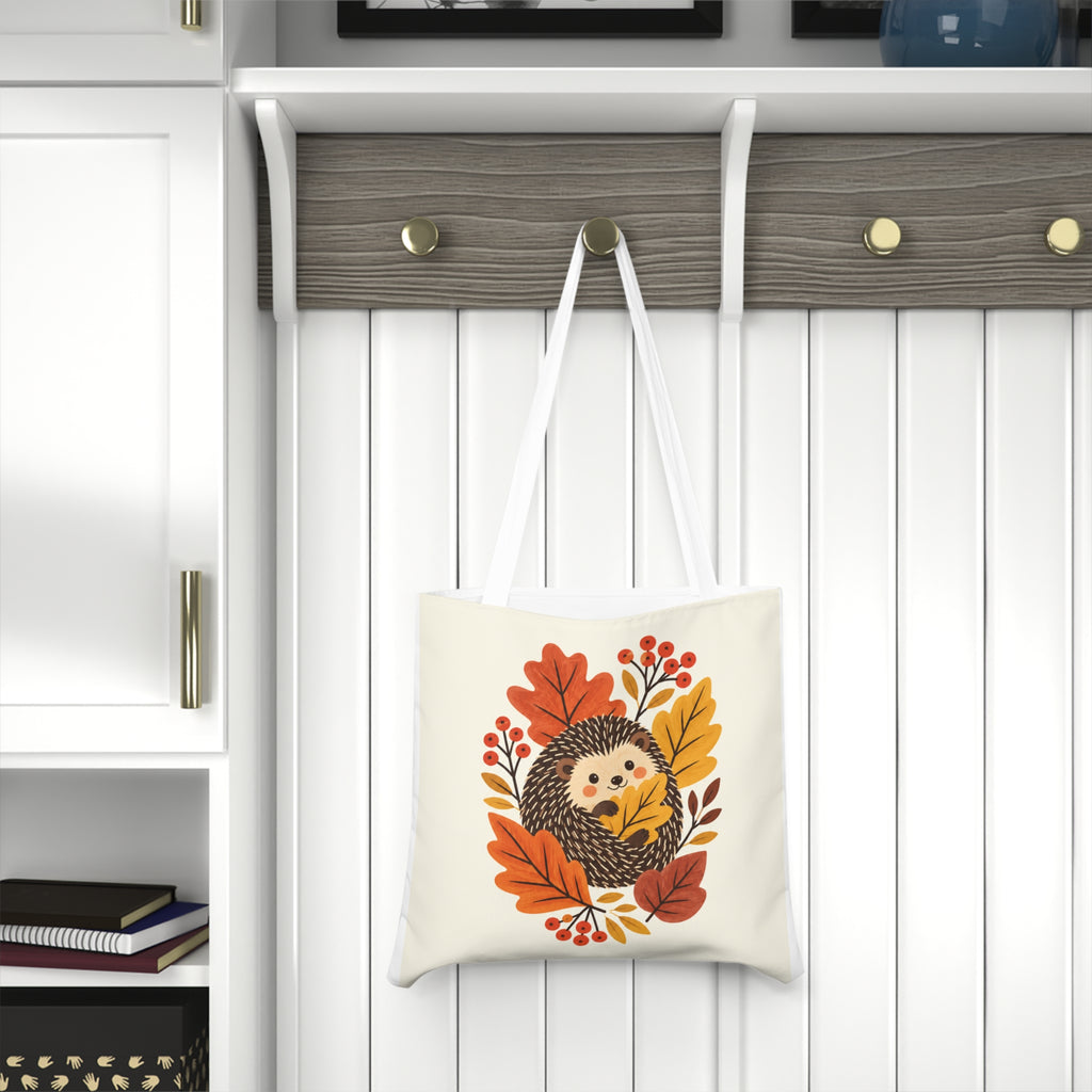Autumn Hedgehog Shoulder Tote