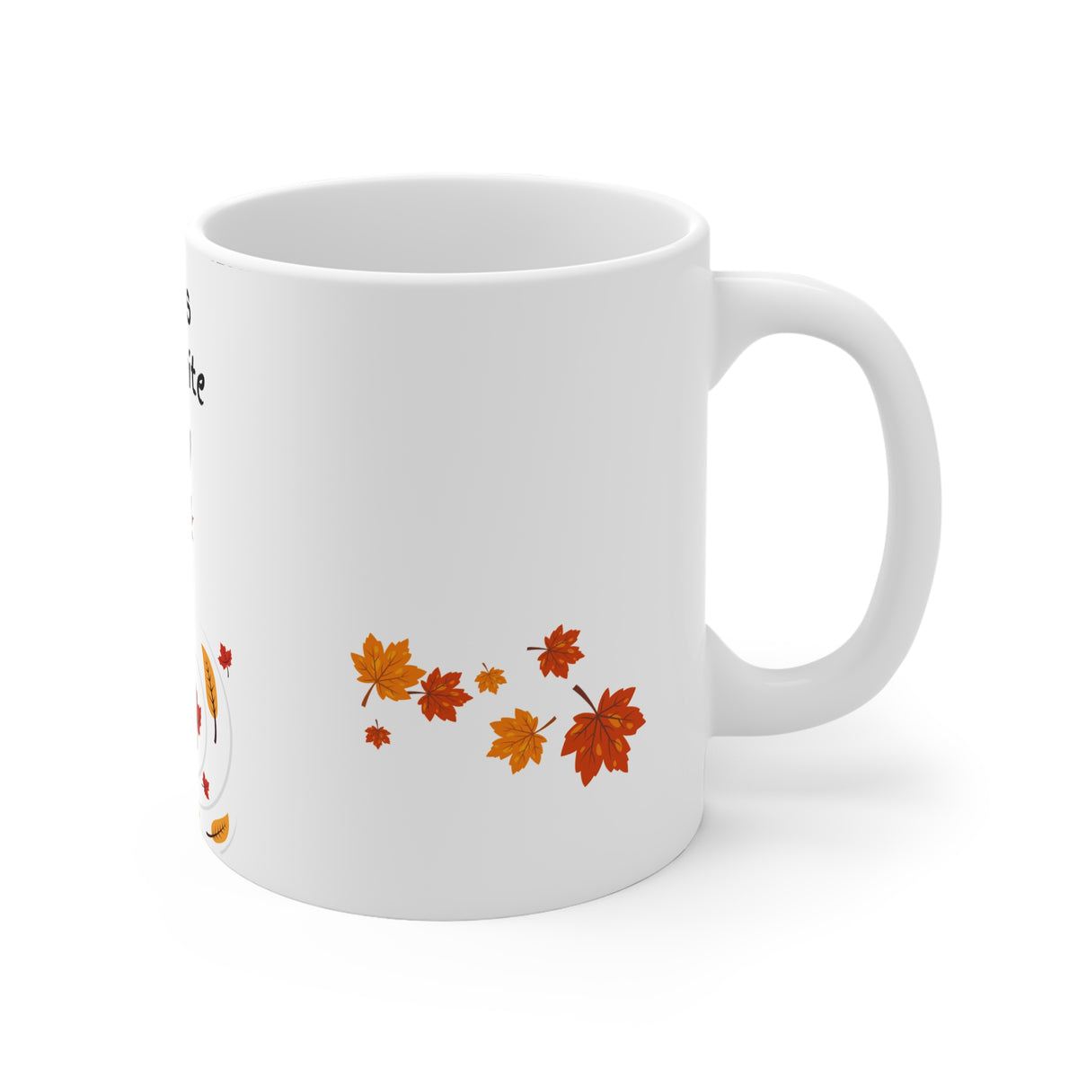 Autumn is My Favourite Memory Cat Mug | Fall Leaves Coffee Cup