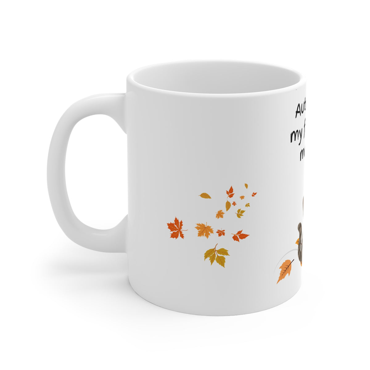 Autumn is My Favourite Memory Cat Mug | Fall Leaves Coffee Cup